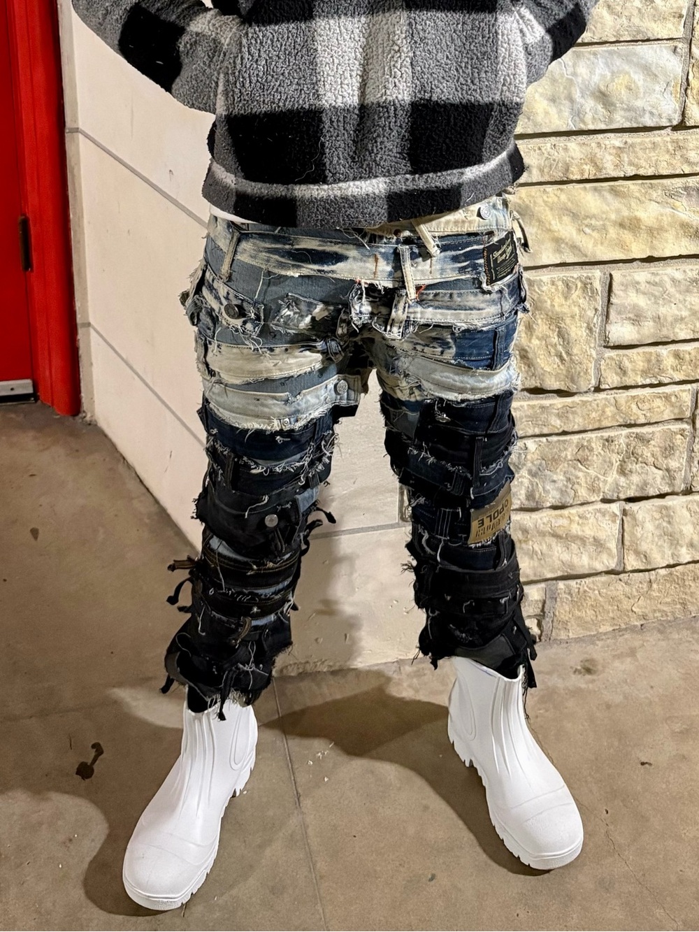 Strap Denim Jeans | Brick Denim Limited Edition - Picture 2 of 2